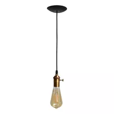 Portalamparas Vintage E27 Colgante Perilla 1 Luz Puraluz