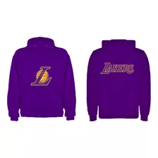 Sudadera Canguro De Lakers Morado