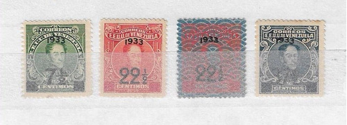 Serie Estampillas Venezuela,resello  1933  Bolivar,mnh-ng 