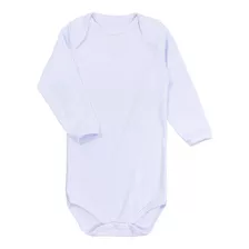 Body Longo Infantil Até 24 Meses Algodão Branco