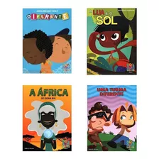 Coleção 4 Livros Sobre As Diferenças: Indígena, Negra, Deficiência + Brinde Livro De Conhecimento Da África