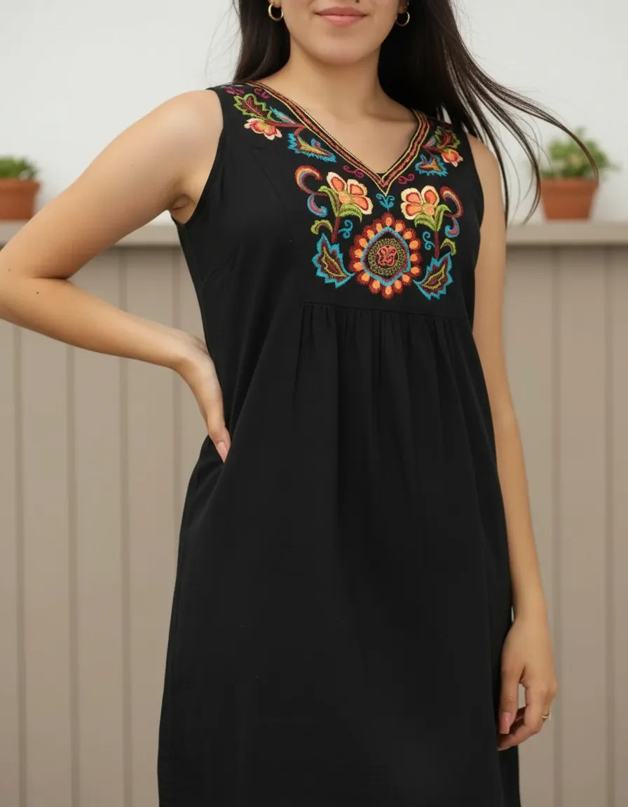 Vestido Solero India T. Rapsodia Importado Premium - Anaandi