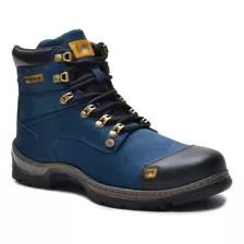 Bota Botina Caterpillar Masculino Couro + Palmilha Brinde