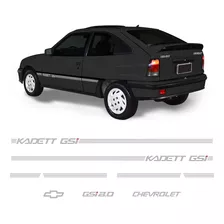 Faixa Kadett Gsi 2.0 1992 Até 1998 Adesivo Prata Chevrolet