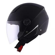 Capacete Aberto Norisk Orion Monocolor Matte Preto Fosco