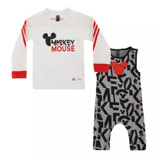 Conjunto adidas X Disney Mickey Mouse Bebé White/vivid Red