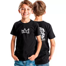 Camiseta Infantil/juvenil Gospel Jesus Estampa Frente/costa 