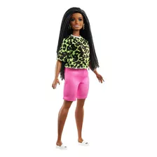 Barbie Fashionistas 144 Negra Cabelo Trançado Curvilínea