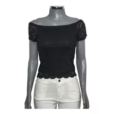 Blusa Casual De Moda Para Dama Juvenil De Encaje