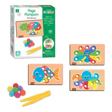 Jogo Educativo Pega Pompom Montessori - Nig