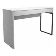 Mesa Para Computador Desk Com 2 Gavetas 120cm Branco D'rossi