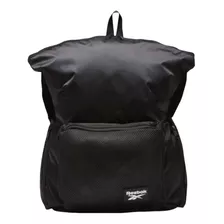 Mochila Reebok Backpack Negro Active Múltiples Compartimientos Mayor Organización Panel De Malla Para Transpirabilidad, Capacidad 26 L 100% Original