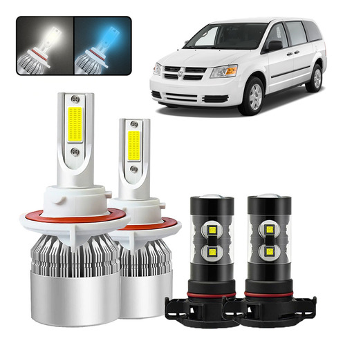 Kit De Focos Led H13 9145 Para Dodge Grand Caravan 2008-2009 Dodge Grand Caravan