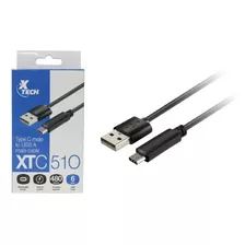 Cable Usb Tipo C A Tipo A 2.0 Marca Xtech 1,8 Metros