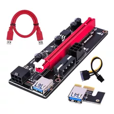 Riser Pci-e 16x A 1x Usb 60cm V009s Version 9s Mineria Hobb