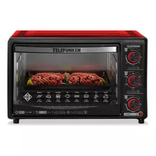 Horno Eléctrico De Sobremesa Telefunken E350c De 30 Litros, Color Rojo, 220 V