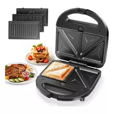 Aigostar Sandwichera Panini Press Grill, Waflera 3 En 1 Con