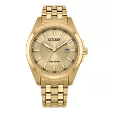 Citizen Peyten Ecodrive Gold Dial Bm7532-54p ...... Dcmstore Color De La Correa Oro Color Del Bisel Oro Color Del Fondo Champange