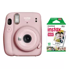 Kit Câmera Instantanea Fujifilm Instax Mini + Pack 10 Filmes Cor Rosa