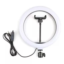 Iluminador Ring Ligth 26cm Fotos Com Tripé 2,10 Youtube Novo