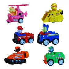 Juguetes Paw Patrol Camiones De Perros Regalo Niños X6