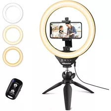 Ubeesize - Anillo De Luz Para Selfies De 10 Pulgadas Con Sop