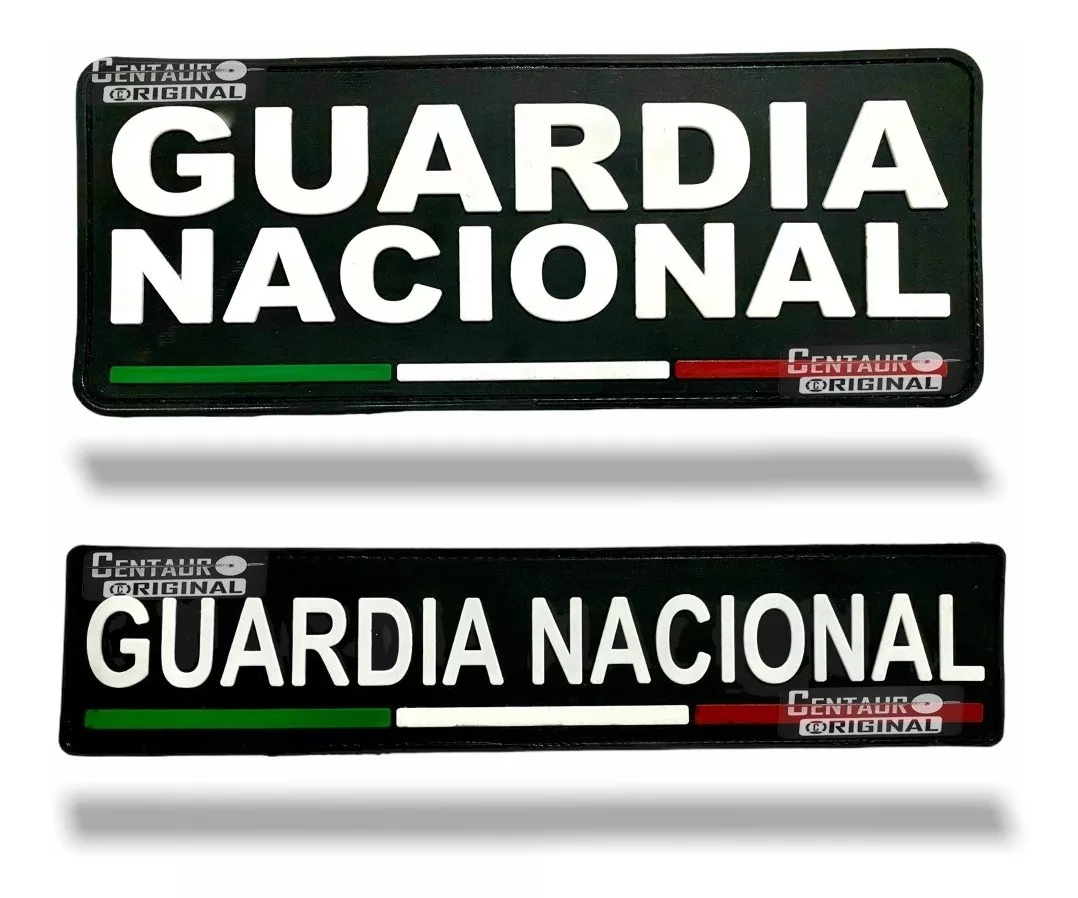 Parches Guardia Nacional Caucho Pecho Y Espalda Envio Gratis