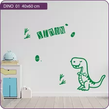 Vinilo Decorativo Infantil Dinosaurio Con Nombre 
