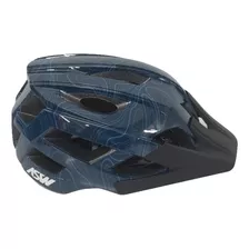 Capacete Ciclismo Bike Asw Accel Frontier Azul 