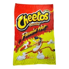 Frazada Cheetos Flemin Hot Tela Polar Cobija Suave 110x150cm