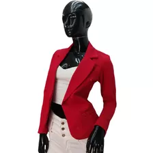 Saco Blazer Cuello Solapa Mujer Juvenil