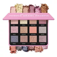 Paleta De Sombras De Ojos Rosa Nude, 12 Colores Mate Brillan