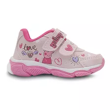 Tênis Infantil Feminino Personagem Peppa Casual Kids Menina