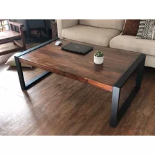 Mesa Ratona Hierro Y Madera 