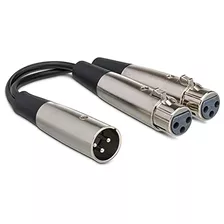 Yxf-119 Xlr3m A Doble Cable Xlr3f Y, 6 Pulgadas.