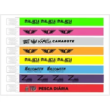 Pulseira De Identificação Personalizada Kit 200un