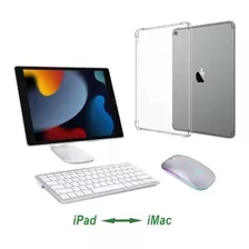 Teclado+ Suporte+ Mouse+ Capa Tpu Para iPad Mini 4 Ger 8,3
