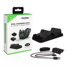 Kit Base Carregador+2 Bateria Dobe P/ Controle X Box One S X