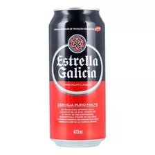 Cerveza Estrella Galicia Lata 473 Ml Pack X 12