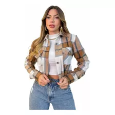 Jaqueta Casaco Xadrez Flanelado Feminino Inverno-ran203