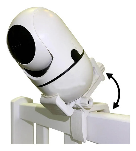 Suporte Inclinável Camera / Baba Eletronica Universal Berço 127/220v Branco