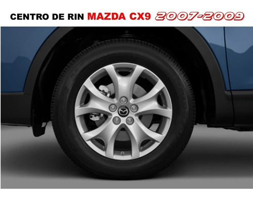 Kit De 4 Centros De Rin Negro Para Mazda Cx9 2007-2014 56 Mm Foto 2