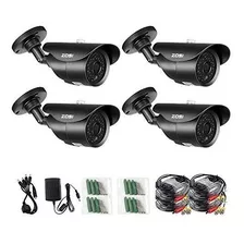 Zosi 4 Pack 1000tvl 960h Al Aire Libre De Interior Dia Visio