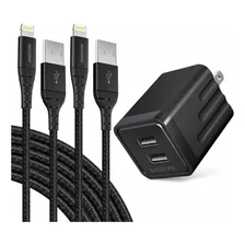  Charger Set 2pack Mfi Certified Lightning Cables Wi...