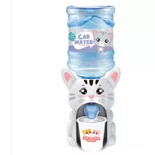 Mini Bebedouro De Água Infantil Gatinho Cinza