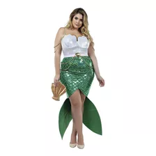Disfraz Talla Plus 5x Para Mujer De Sirena Seductora