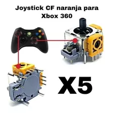 5 X Joystick Potenciometro Xbox 360 F Nuevo Naranja