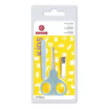 Kit Cuidados Bebe Azul 5pc Cortador De Unha Kids Mundial 