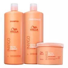 Kit Wella Nutri Enrich Shampoo E Condic. 1l + Máscara 500ml