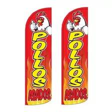 Bandera Pollos Asado Pollo Asados Flag Publicitaria Repuesto